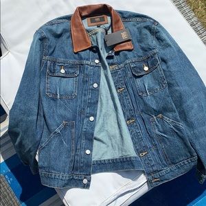 Frye denim jacket Large